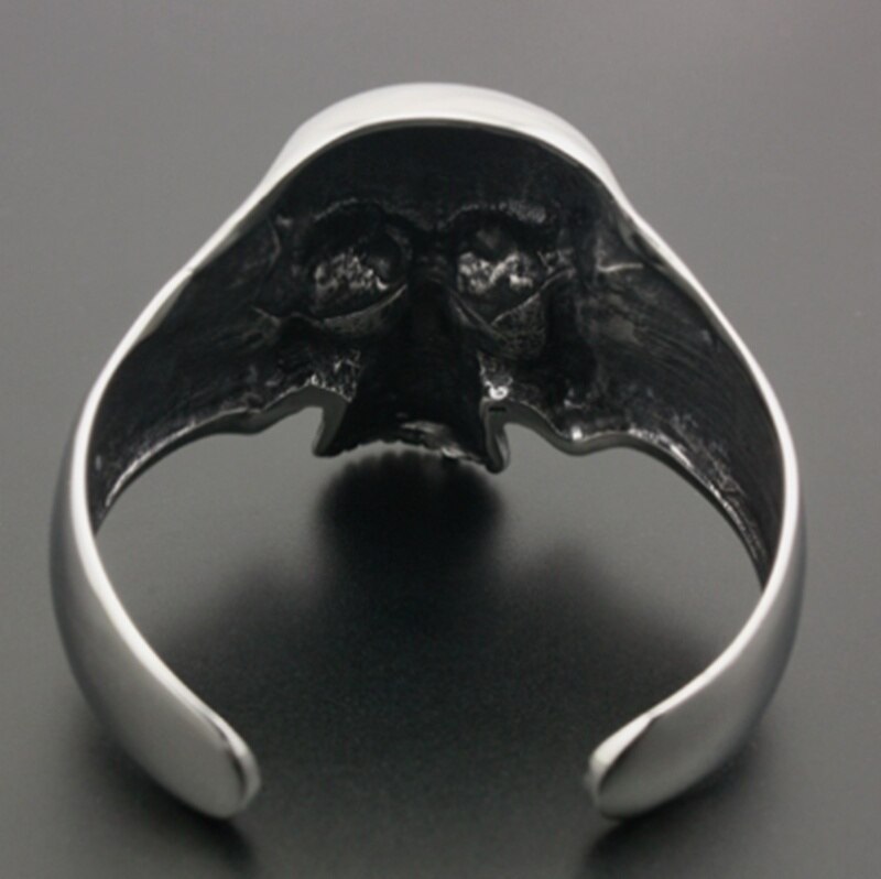 Rvs Enorme Heavy Skull Mens Biker Rocker Punk Armband Sieraden