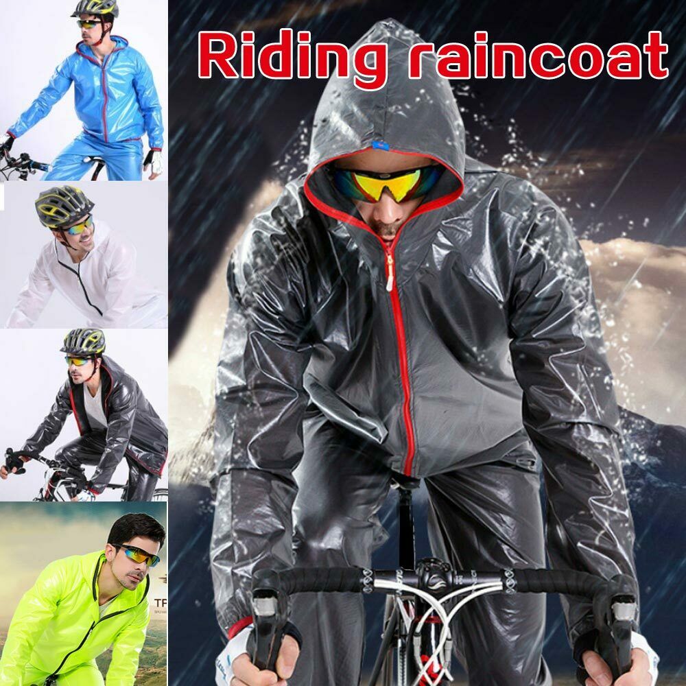 Unisex Sport Regenjas Motorfiets Fietsen Waterdicht Winddicht Regen Pak Regenkleding Ademend Reflecterende