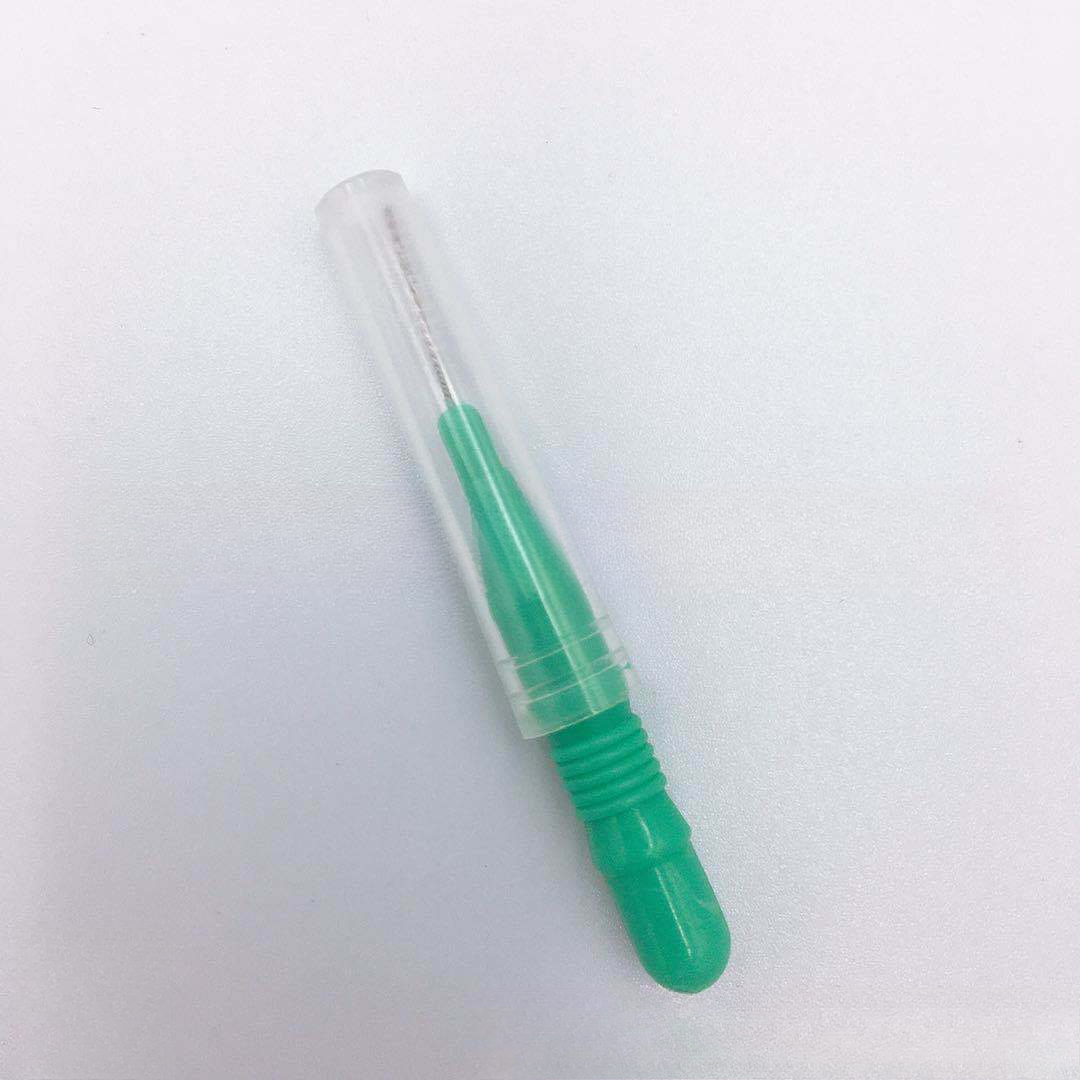 Palillo de dientes para el cuidado, cepillo Interdental, aparatos ortopédicos para encías, palo de hilo Dental suave, palillo de dientes, herramientas de limpieza para el cuidado bucal, portátil y práctico: Negro