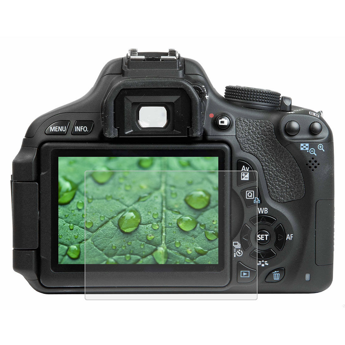 2.5D 9 H Gehard Glas Screen Protector voor Canon 650D/70D/700D/750D/760D/80D camera LCD Protector