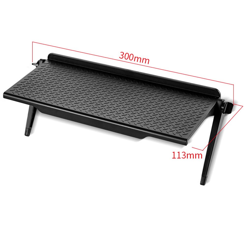Étagère de rangement en plastique pour écran LCD, support de stockage multifonctionnel et pour moniteur d'ordinateur, peut supporter jusqu'à 1 kg
