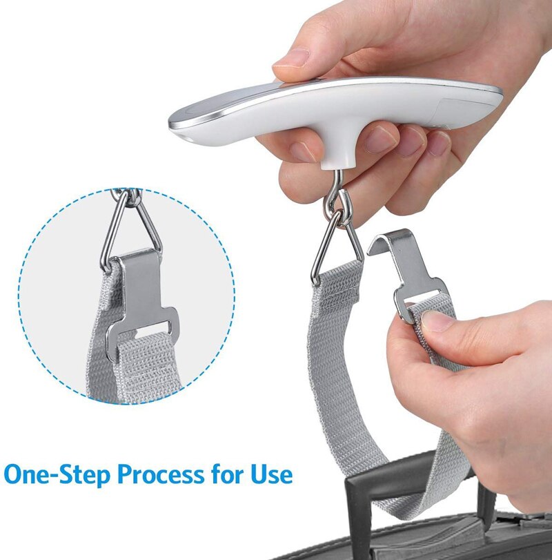 Hand Held Belt Scale 50kg/110lb LCD Digital hanging Scale For Travel Suitcase Luggage Hanging Scales Weighing Balance Electronic