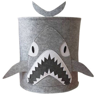 Baby Laundry Basket Sundries Storage Basket Foldable Toy Storage Bucket Dirty Clothes Container Folding Cartoon Animal Box: S3    storage bag / L   34x37cm