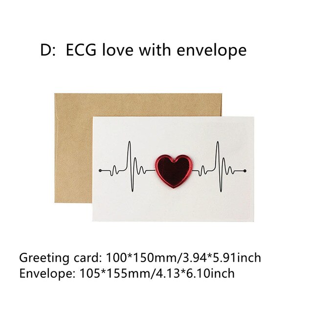 Kaarten Valentijnsdag Liefde Postcard Uitnodiging Wenskaarten Anniversary Voor Haar Valentijnsdag Card: D