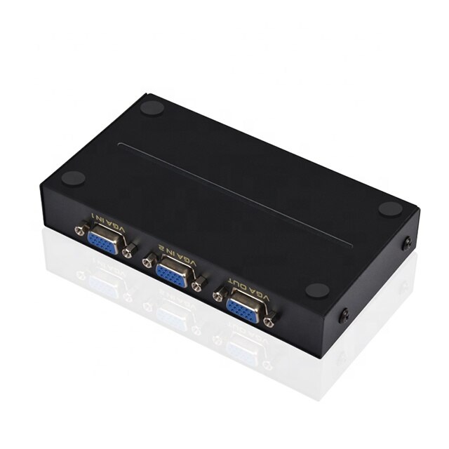 VGA SWITCH 2 in 1 out Video HD Signal Amplifier Booster Splitter for monitors projectors