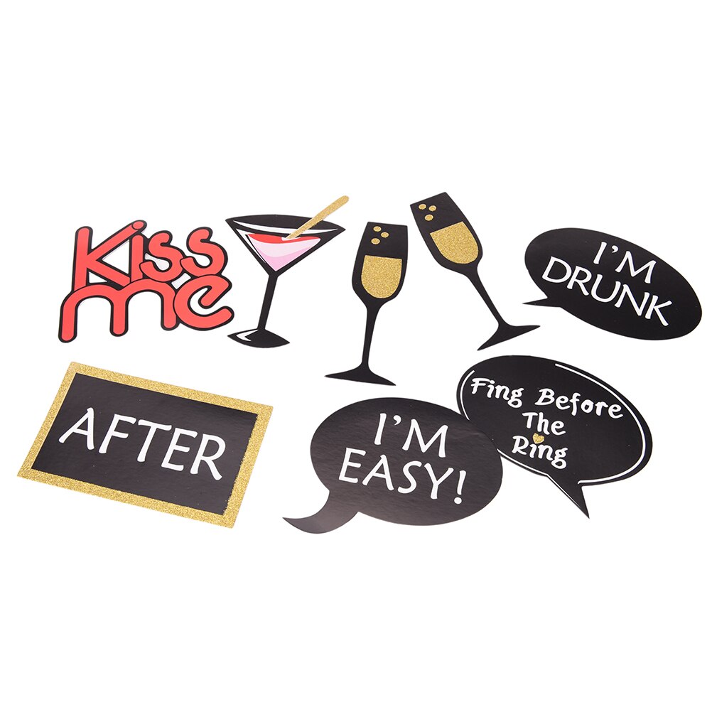 31 Stks/partij Bachelorette Party Photo Booth Props Girls Night Out Vrijgezellenfeest Decoratie Kits Wedding Bridal Shower Game Gunst