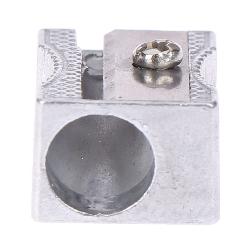 Sacapuntas portátil de espalda a la escuela, sacapuntas de aleación de aluminio para oficina escolar, sacapuntas de un solo orificio, papelería