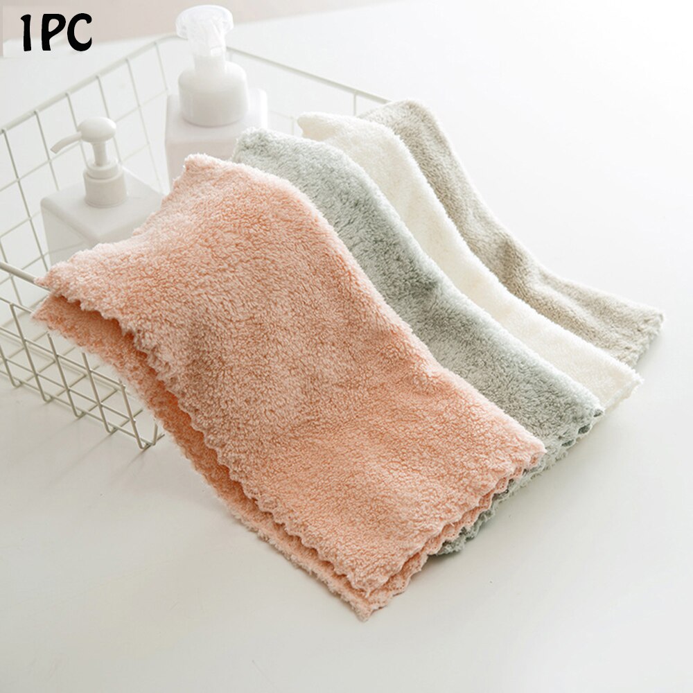 1pc 4 kleuren dikke zachte gezichtswashanddoek comfortabele draagbare kinderbadkamer reishanddoek 30*30cm badkamerbenodigdheden