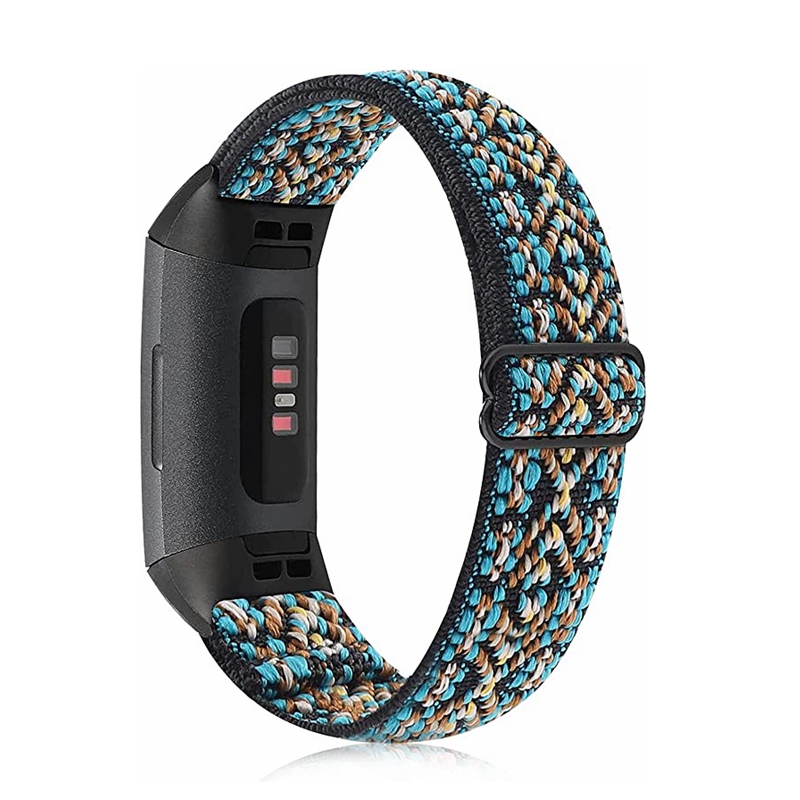 Nylon Strap for Fitbit Charge 5 Band Sport Elastic Replacement Wristband Bracelets For Fitbit Charge 6: M / Red Black