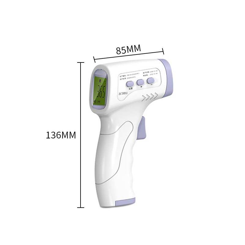 TM-T1601 LCD Infrared Thermometer Non-contact Digital Pyrometer Temperature Point 32~42.9℃