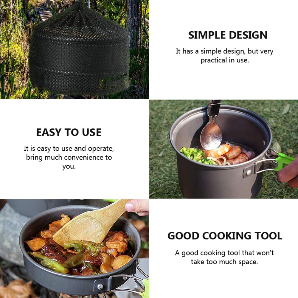 1 Set Outdoor Camping Cookware Portable Hiking Cookware Foldable Cooker