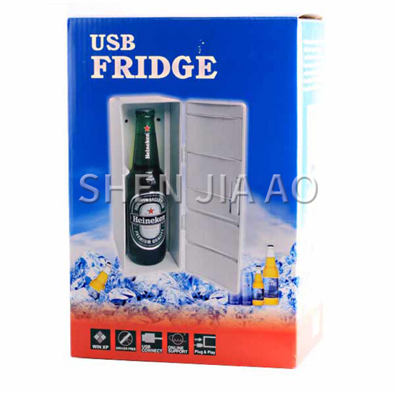 USB refrigerator Second generation and cold mini refrigerator MINI USB refrigerator for cooling/heating Portable desktop 1pc