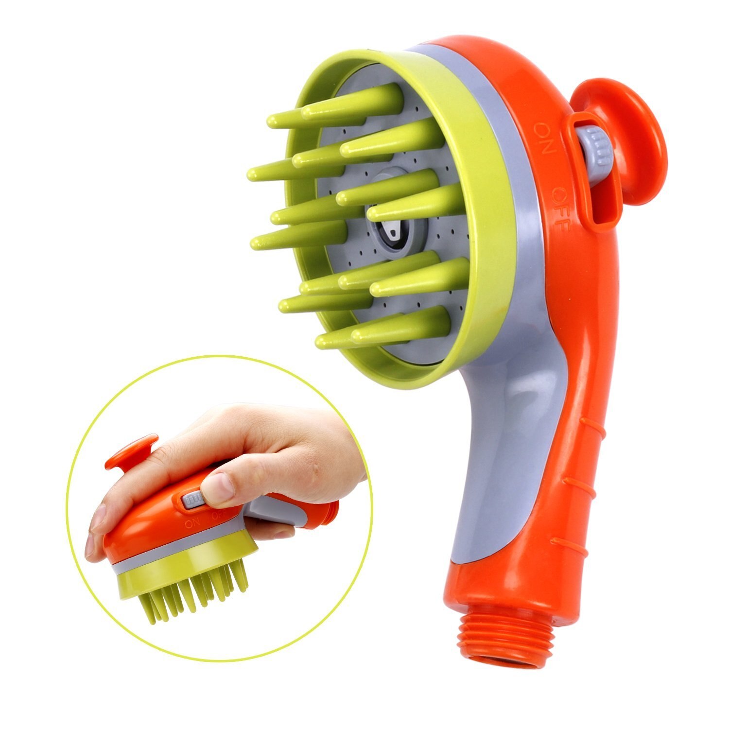Haustier Spritzgerät Haustier Kämmen Massage Dusche Spritzgerät Waschen Pflege bat Massage Pinsel Handheld Dusche Für Hunde Katzen