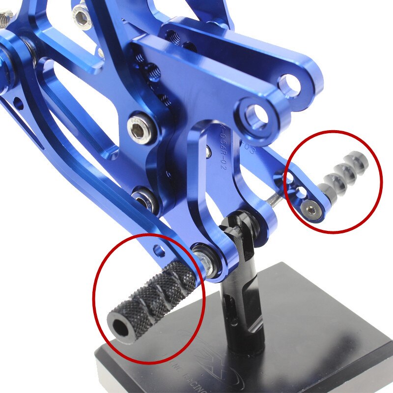 6mm Motorcycle Footrest Rearset Pedal Gear Shift Lever Foot Peg For Yamaha YZF R25 R1 R6 R3 R15 V3 MT07 MT09 Tracer 700 900