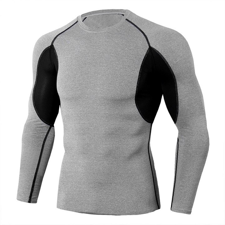 Men's running long sleeve shirt men: HZB7-08