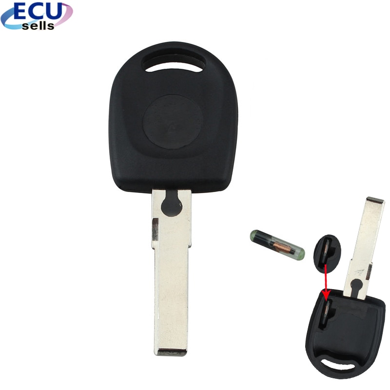 Ongesneden Blade Blank Vervanging Fob Auto Contactsleutel Transponder Chip ID48 Voor Vw Volkswagen Skoda Seat Key Case