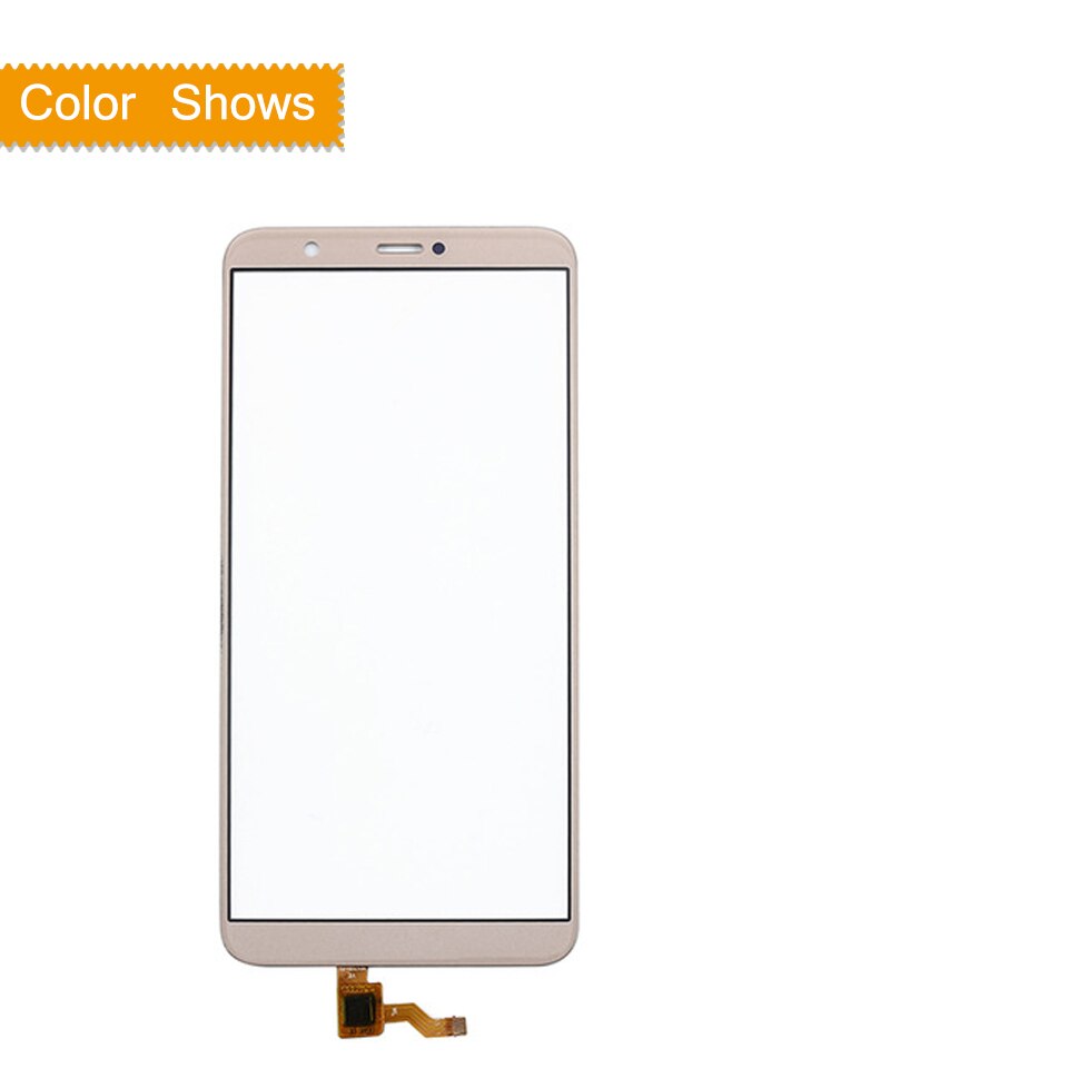 10 Uds para Huawei P inteligente FIG-LX1 LX2 FIG-L21 FIG-L22 disfrutar 7S 7 pantalla táctil del Sensor del Panel digitalizador de vidrio frontal de la pantalla táctil: Dorado