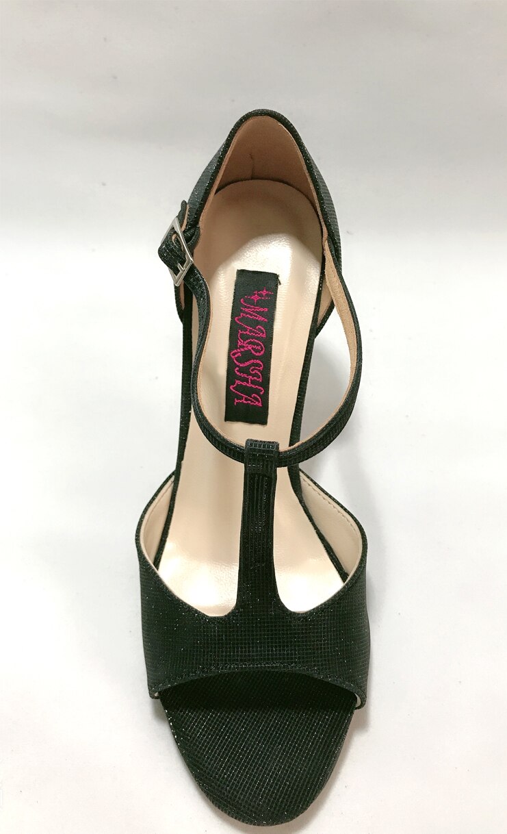 Zapatos de baile de Tango Argentina para mujer, calzado de boda y con suela de cuero, 62103BG, Blingbling