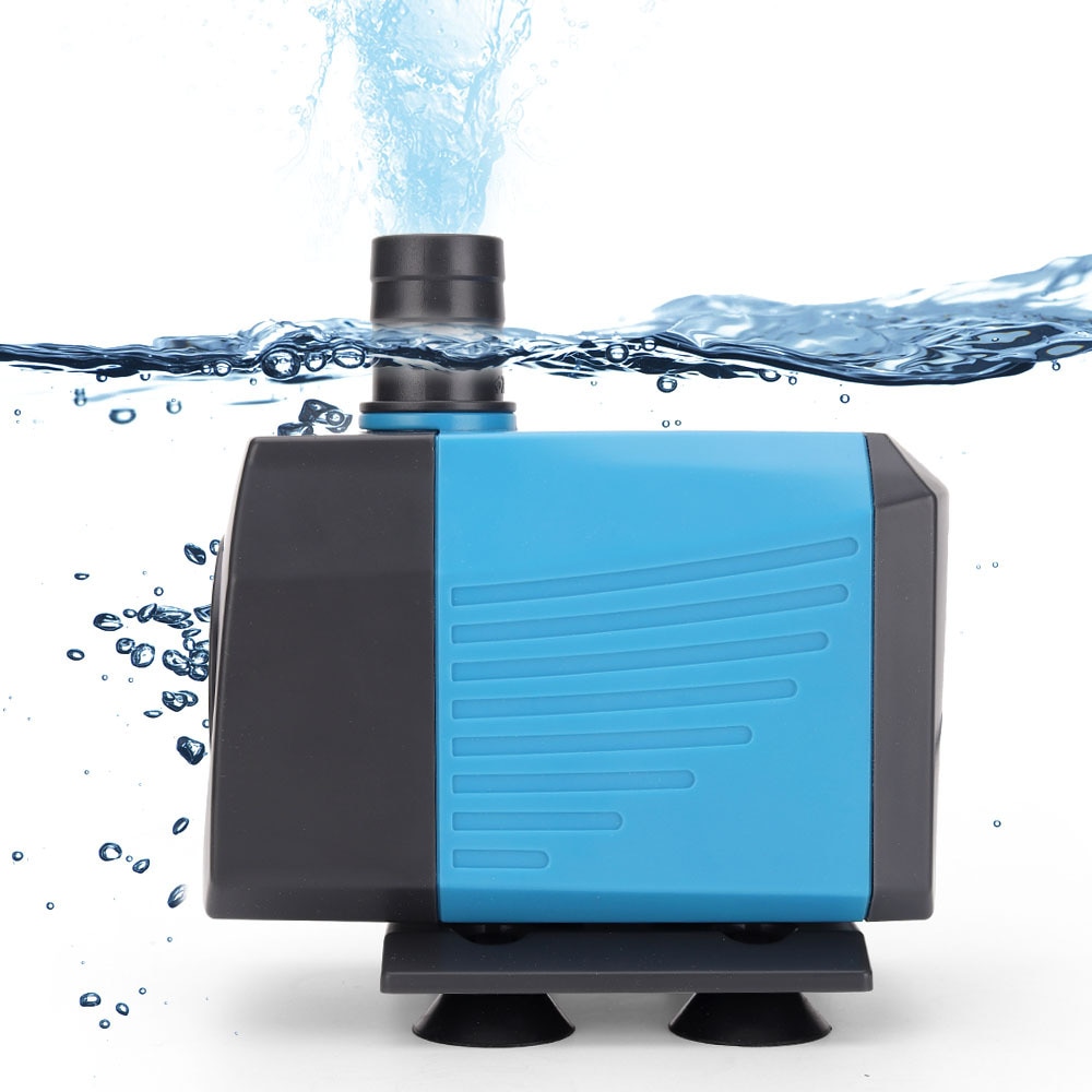 Pompe à eau Submersible 1000-4000L/H, fontaine d'eau de poisson multifonctionnelle Ultra silencieuse pour Aquarium 220V 15W-80W