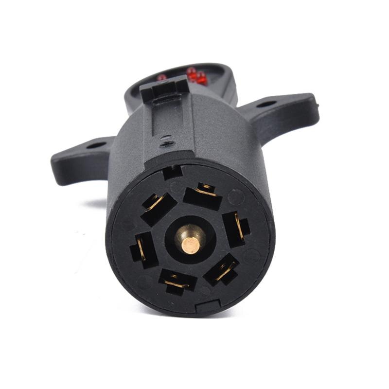 7-Weg Klinge Anhänger Licht Verdrahtung Schaltkreis-Tester Runde Adapter Stift Stecker RV UNS Stecker schalten Kontrolle Signal Sensor Auto Zubehör