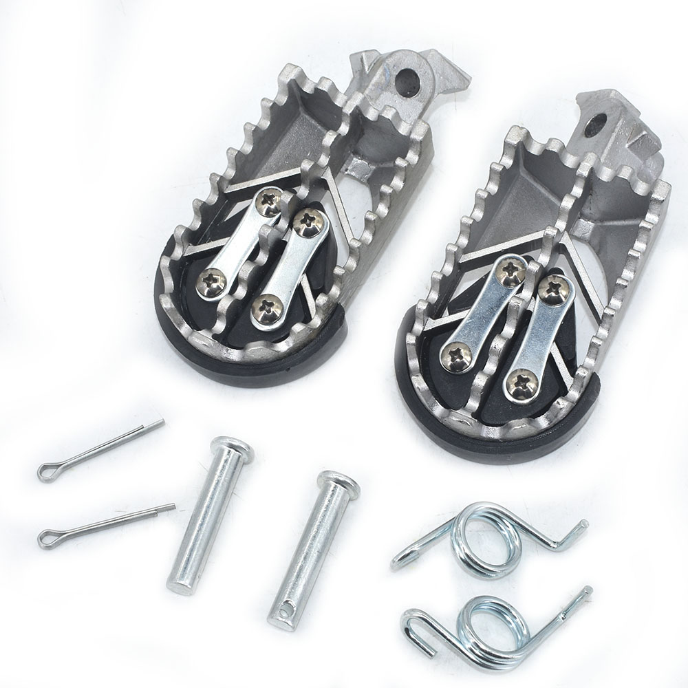 Motorcycle Stainless Steel Footpegs Foot Pegs Rest For Pit Dirt Motor Bike Pitster Pro XR50 CRF50 CRF70 SSR Thumpstar Motocross: Lavender