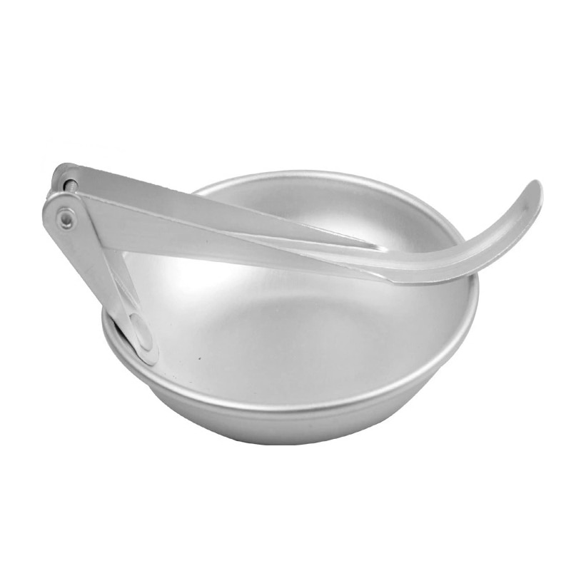 Lightweight Aluminum Outdoor Portable Spoon Folding Spoon Flatware For Outdoor Travel Camping Picnic Dinner Cookware