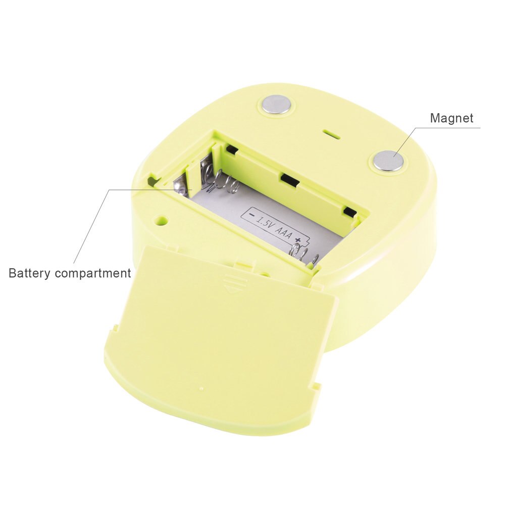 LESHP Square Touchable LCD Digital Screen LED Backlight 4 Digits Display Digital Magnetic Back Kitchen Timer Countdown Timer