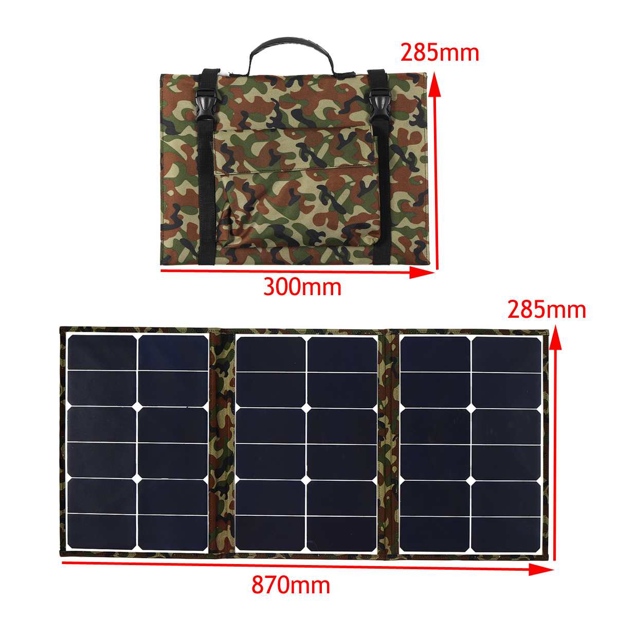 USB Port 30W Foldable Solar Panel Charger Portable Solar Power Bank Backpack Camping Hiking Solar Panel Kit for phone