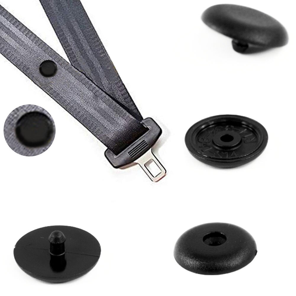 8 stk studs klip sikkerhedssele pin prop knapper bilholdere holder spænde universal
