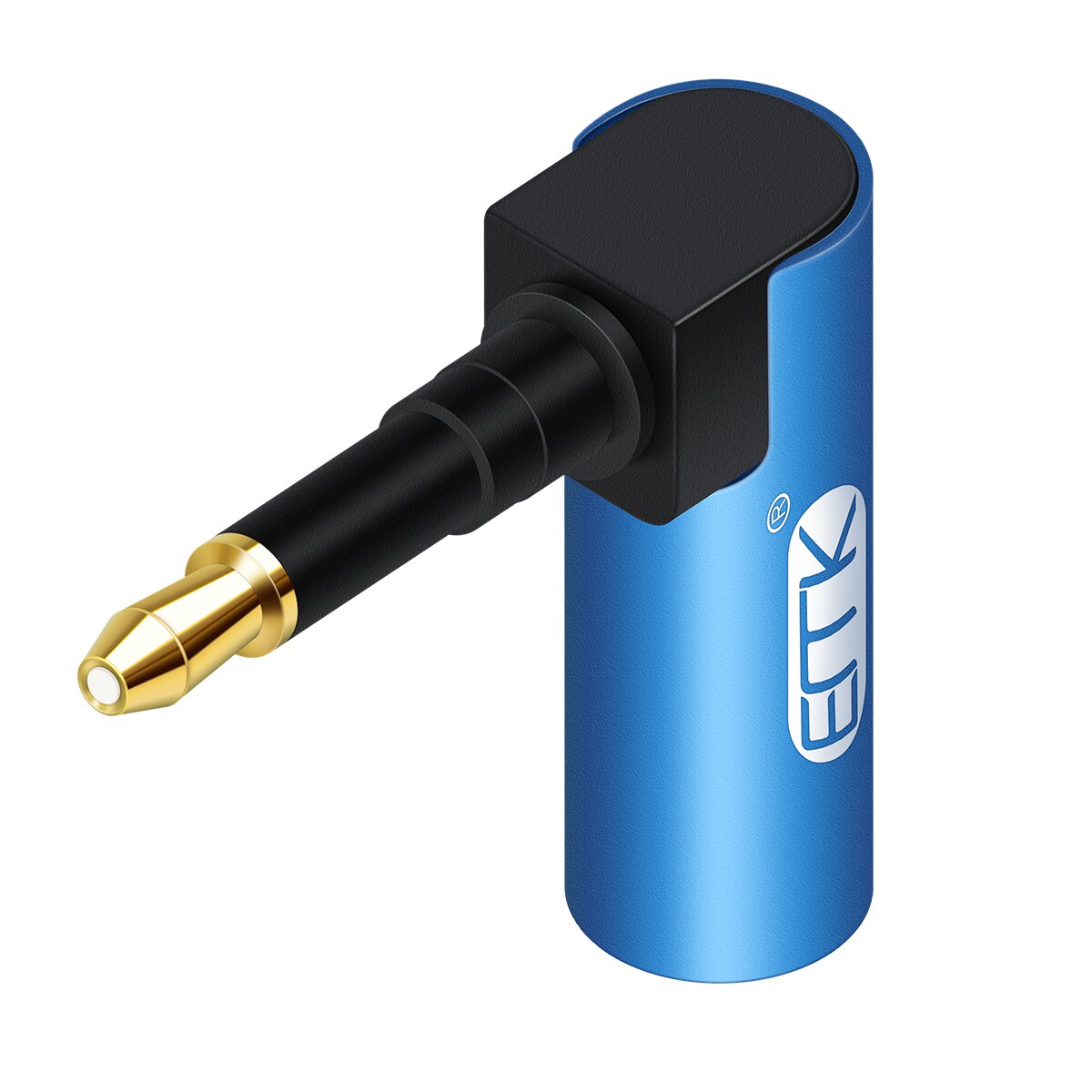 EMK 3.5mm Optical Audio Cable 3.5 Mini Optical Connector to Digital SPDIF Toslink 90 degree right angle adapter Speaker Sounbar: Default Title