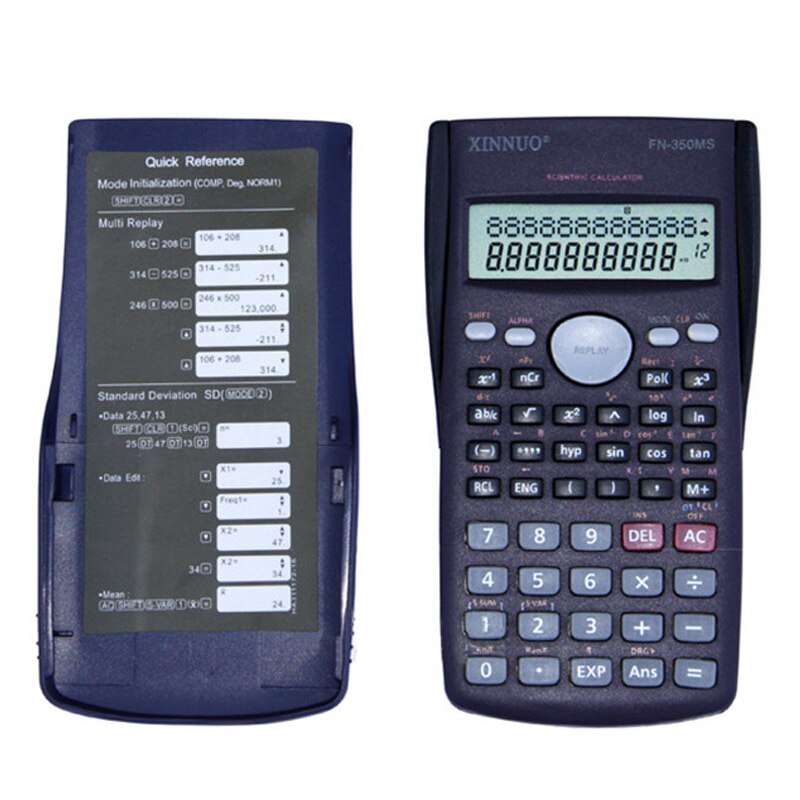 CIGNA Fn-350ms Statistical Calculator Multi-function Trigonometric Function Computer Student Exam Auxiliary Learning Office