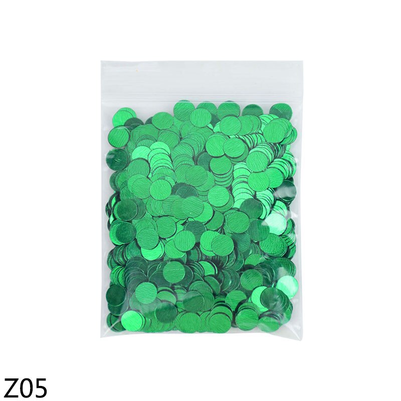 Confettis ronds à paillettes, 15 g/paquet, 6mm, mélange de couleurs, pour fête prénatale, mariage, décoration de Table, accessoires de bricolage: Z05