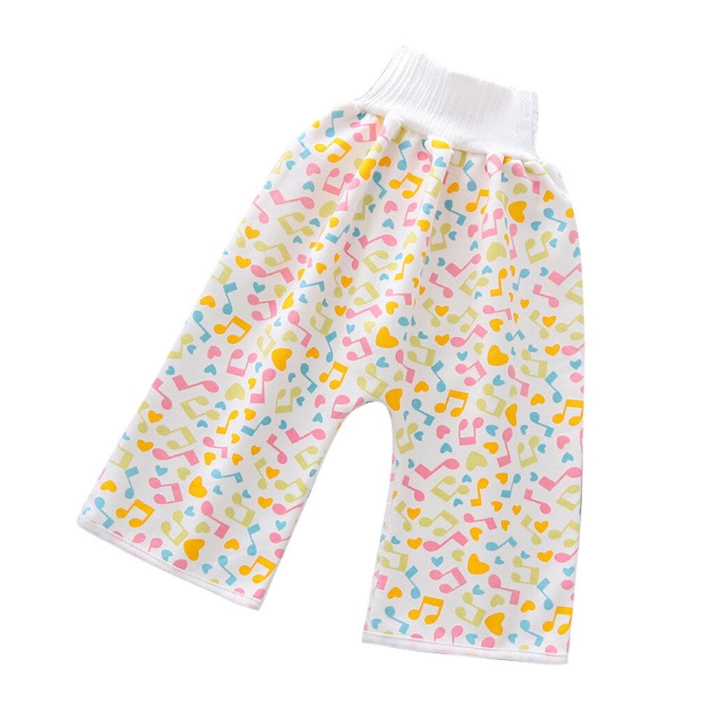 Prevent Baby Bed Wetting Pure Cotton Baby's Diaper Skirt For Preventing Leakage Of Urine Learning Pants That Can Be Washed Skirt: Yellow / 4T