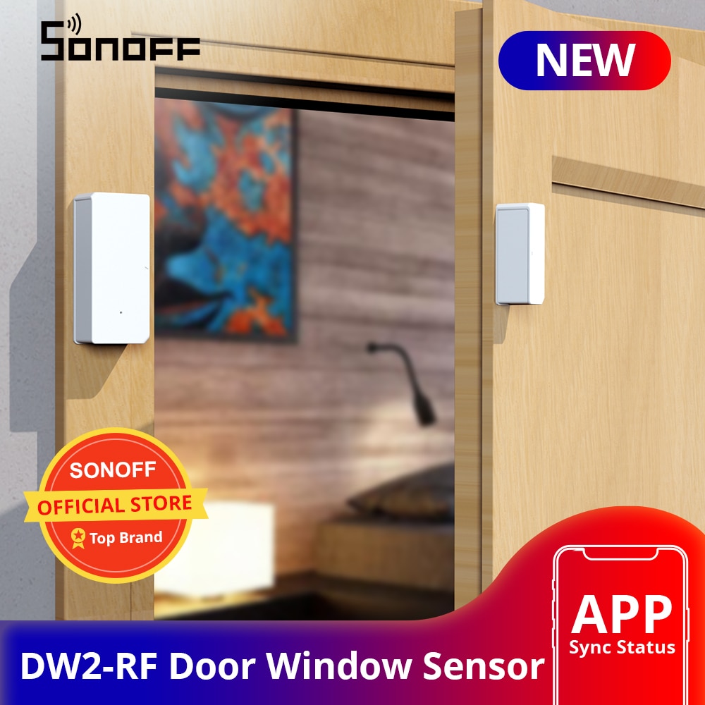 Sonoff DW2 Rf 433Mhz Draadloze Deur Window Sensor App Kennisgeving Alerts Voor Smart Home Security Alarm Werkt Sonoff Rf brug
