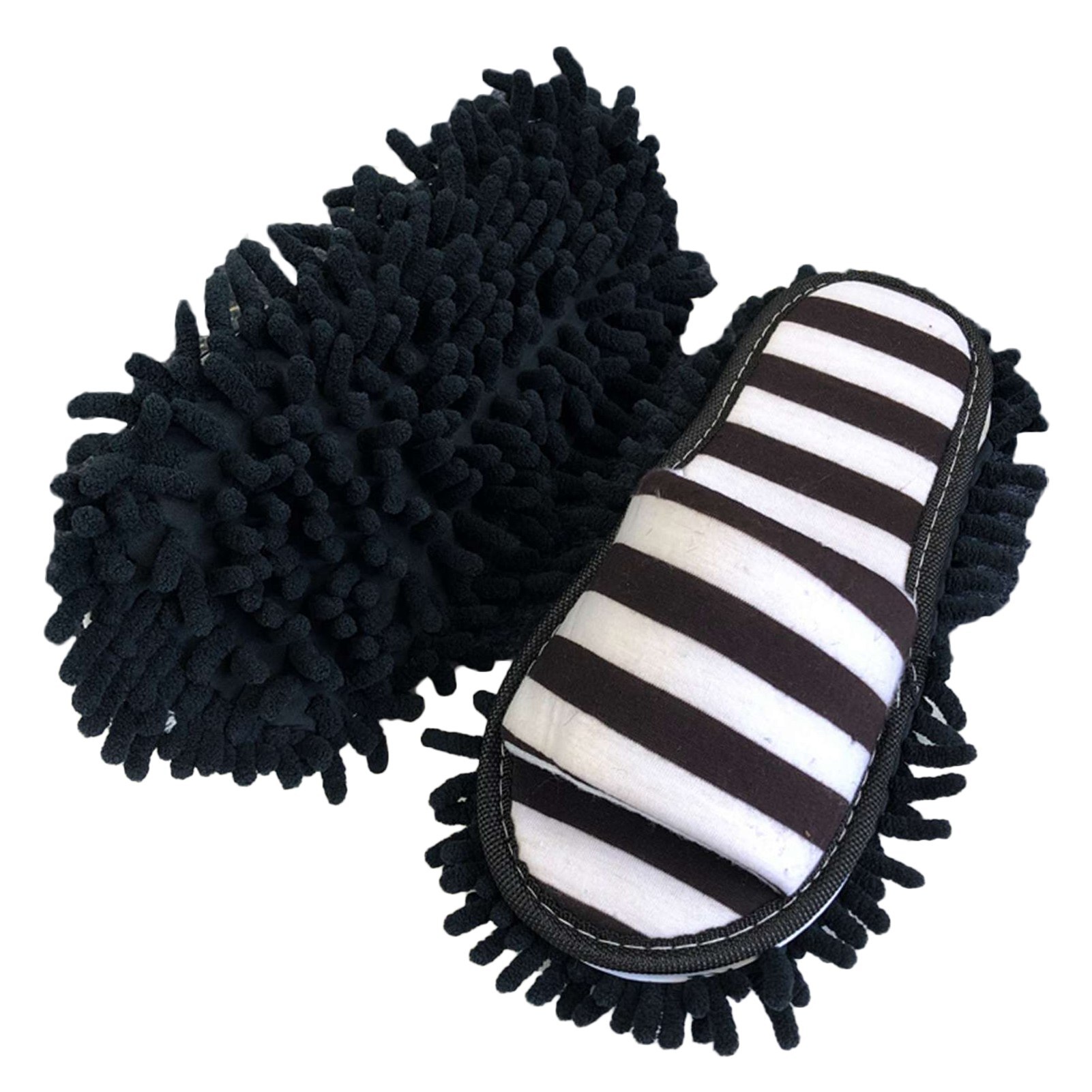 Pantoufles de nettoyage de sol en microfibre, pantoufles lavables, chaussures de nettoyage détachables, outils de nettoyage de sol: WT