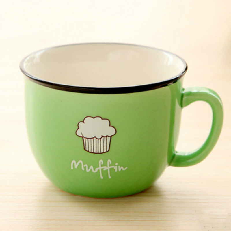 Härliga par originalitet tecknade kaffemuggar keramiska hushålls cappuccino latte mjölk resemuggar festival