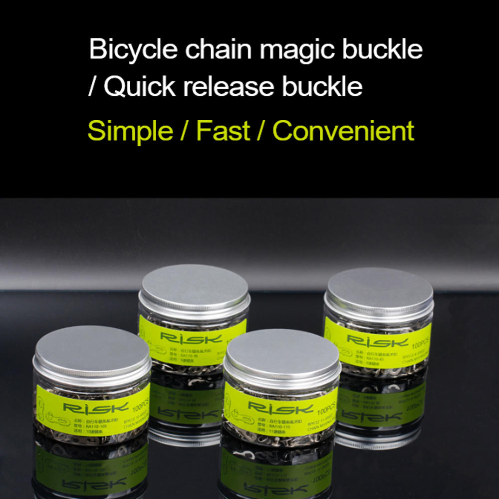 2Pcs Stainless Steel Bicycle Chain Link Connector Joints Magic Buttons Speed Quick Master Links Chain Mountain Bike Parts