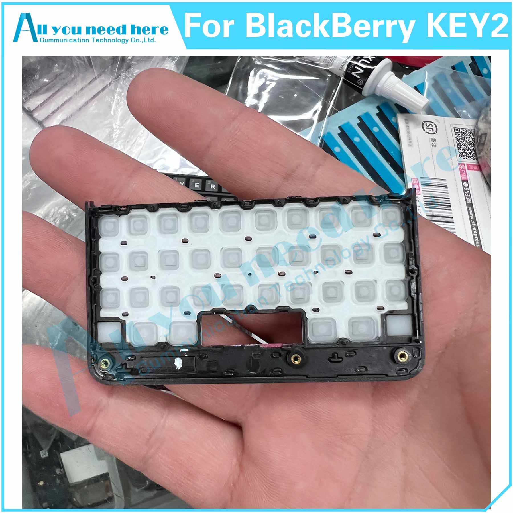 Reservdelar till knappsats för blackberry key 2 keytwo, bbf 100-6,  bbf 100-1,  bbf 100-2,  bbf 100-4