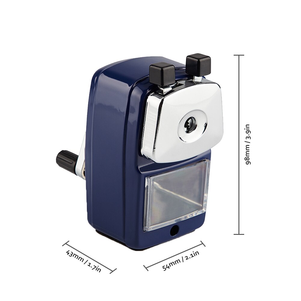 Machine Manual With Container Pencil Sharpener Desktop Student Rotary For Kids Cutter Home School Office Hand Crank