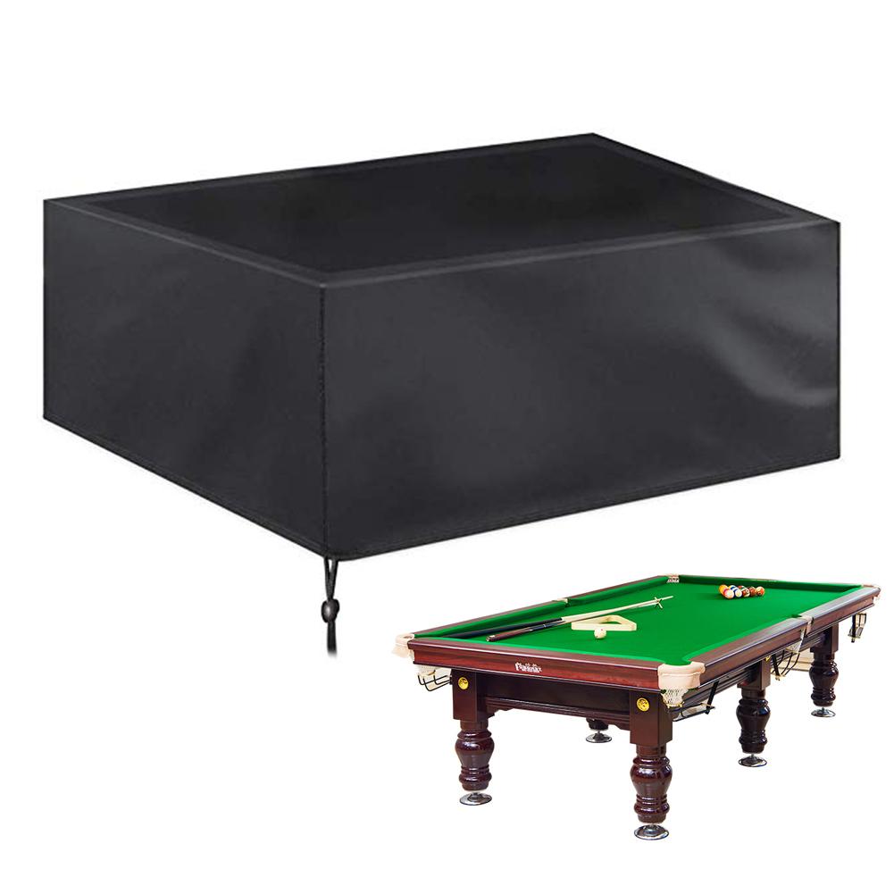 7/8/9 fuß Billardtisch Staub Abdeckung Wasserdichte 210D Oxford Tuch Billard Pool Tisch Voller Abdeckung mit kordelzug Snooker