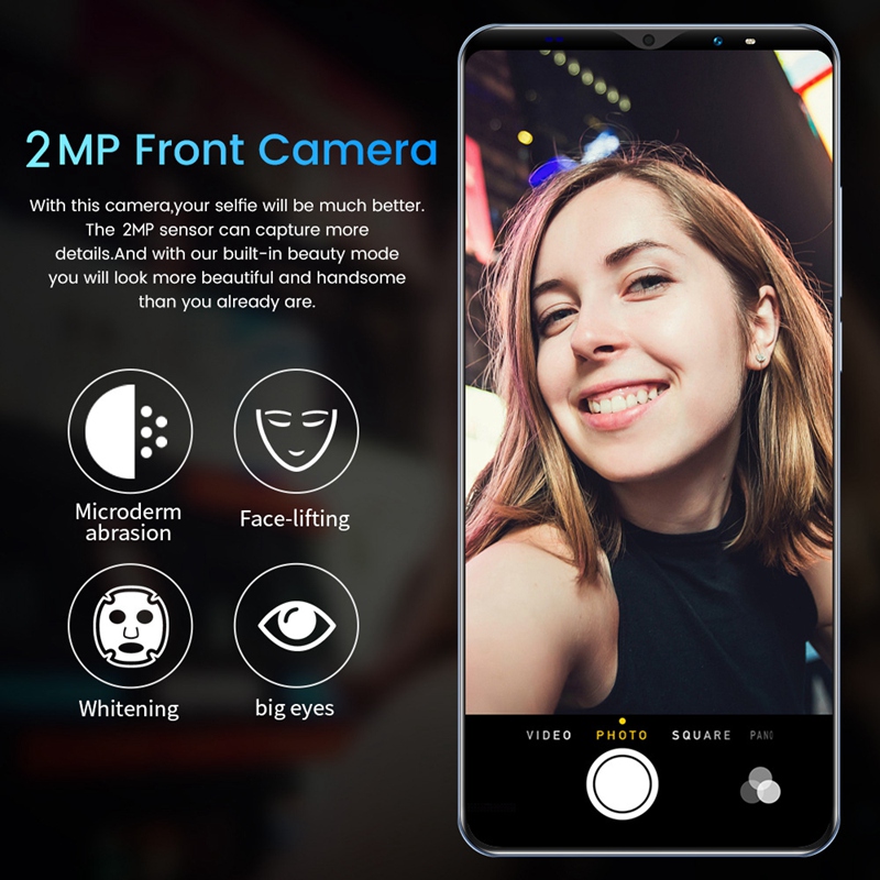 Téléphone portable M10T Pro, écran de 5.5 pouces, smartphone, MTK6572, double cœur, 512 mo de RAM, 4 go de rom, double veille, Android 4.4, prise ue