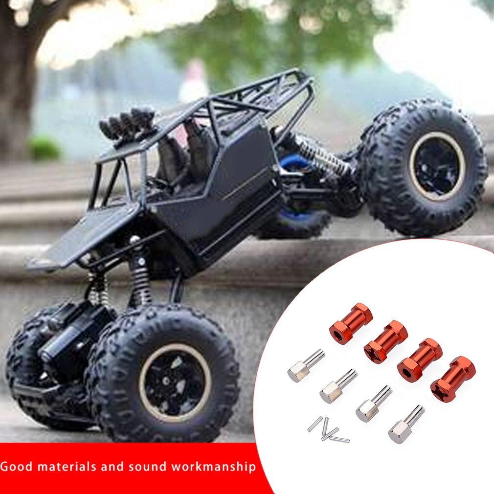 4pcs 25mm 20mm Extension Connector 12mm Wheel Hub Hex Drive Adapter for 1/10 RC Car Climbing Crawler for SCX10 for Wraith