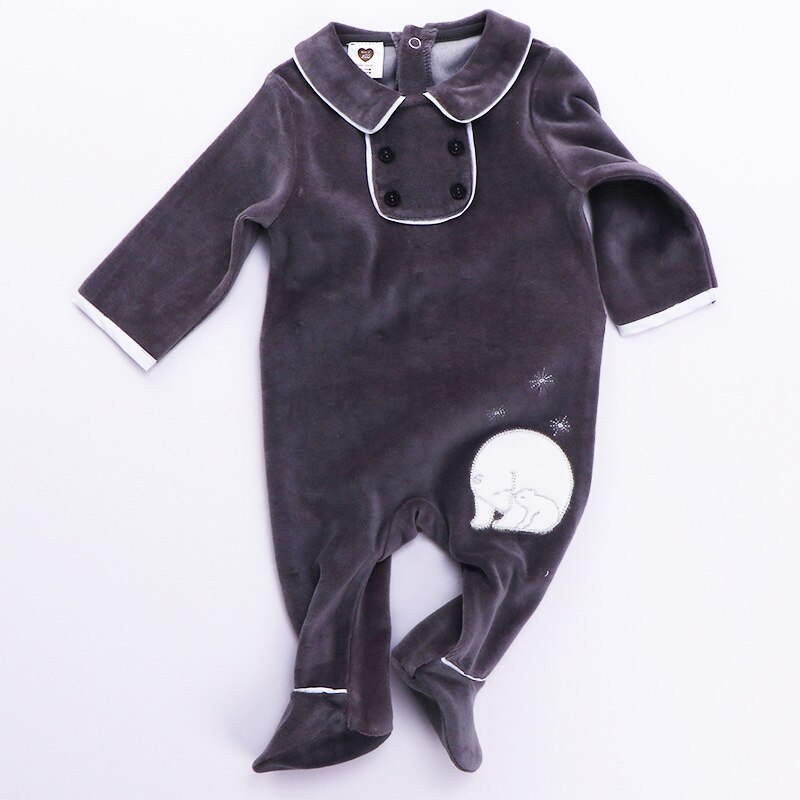 Bebé recién nacido pijama body niños ropa de manga larga niños ropa animal emb bebé overoles niño niña ropa footies romper