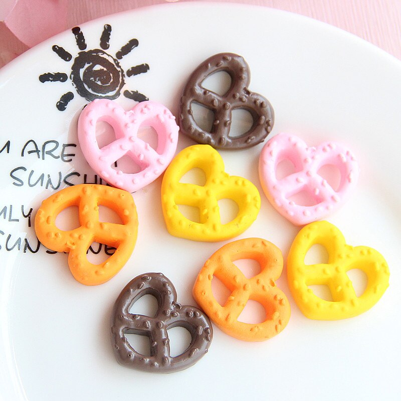 Boxi Additives For Slime Cute Resin Hearts Cake Charms Supplies Kawaii DIY Kit Decor For Phone Case For Hair Accessories