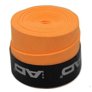 10 pièces tête De Tennis surgrip bandeau De sueur raquette De Tennis bande amortisseur Raquete De Tenis amortisseur poignée raquette accessoires De Padel: Sticky Orange