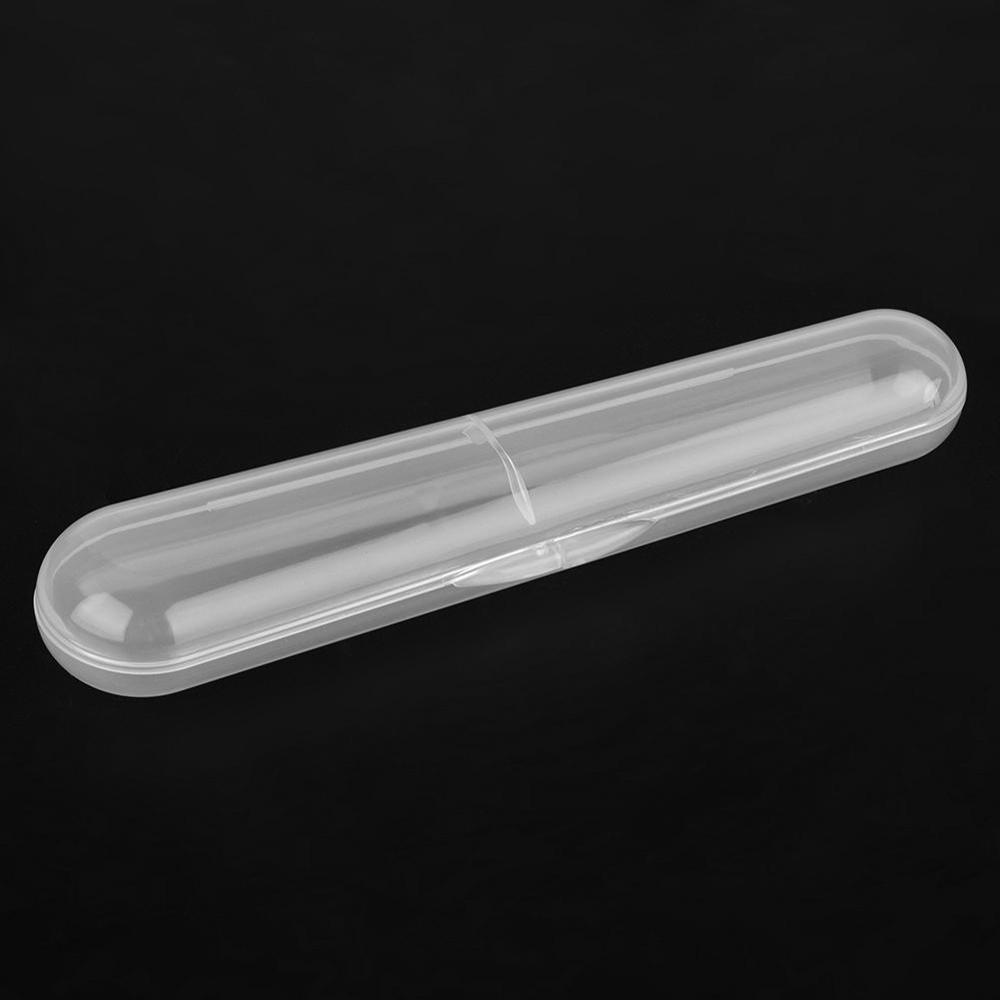 1/2/5pcs Baby Peuter Food Grade Lepel Box Kids Storage Case Box Houder voor Baby Siliconen lepel Reizen Transparante Opbergdoos: 1pcs