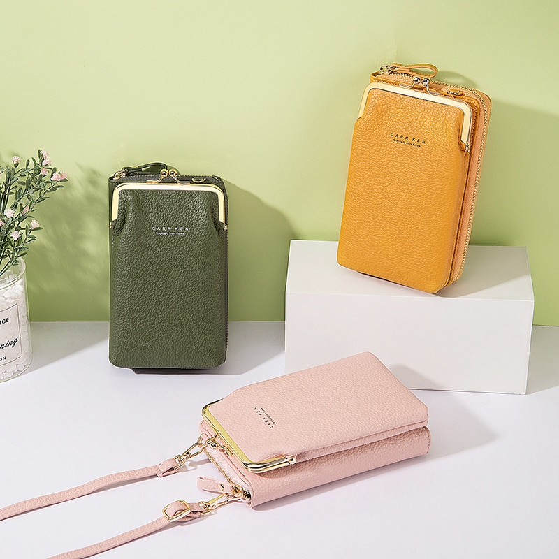 Frauen neun Karte Schlussel Telefon Tasche fest Cr. Grandado