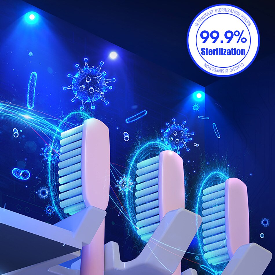 UV Toothbrush Holder Solar Energy Toothbrush Sterilizer Automatic Toothpaste Dispenser Squeezers Household Bathroom Accessories