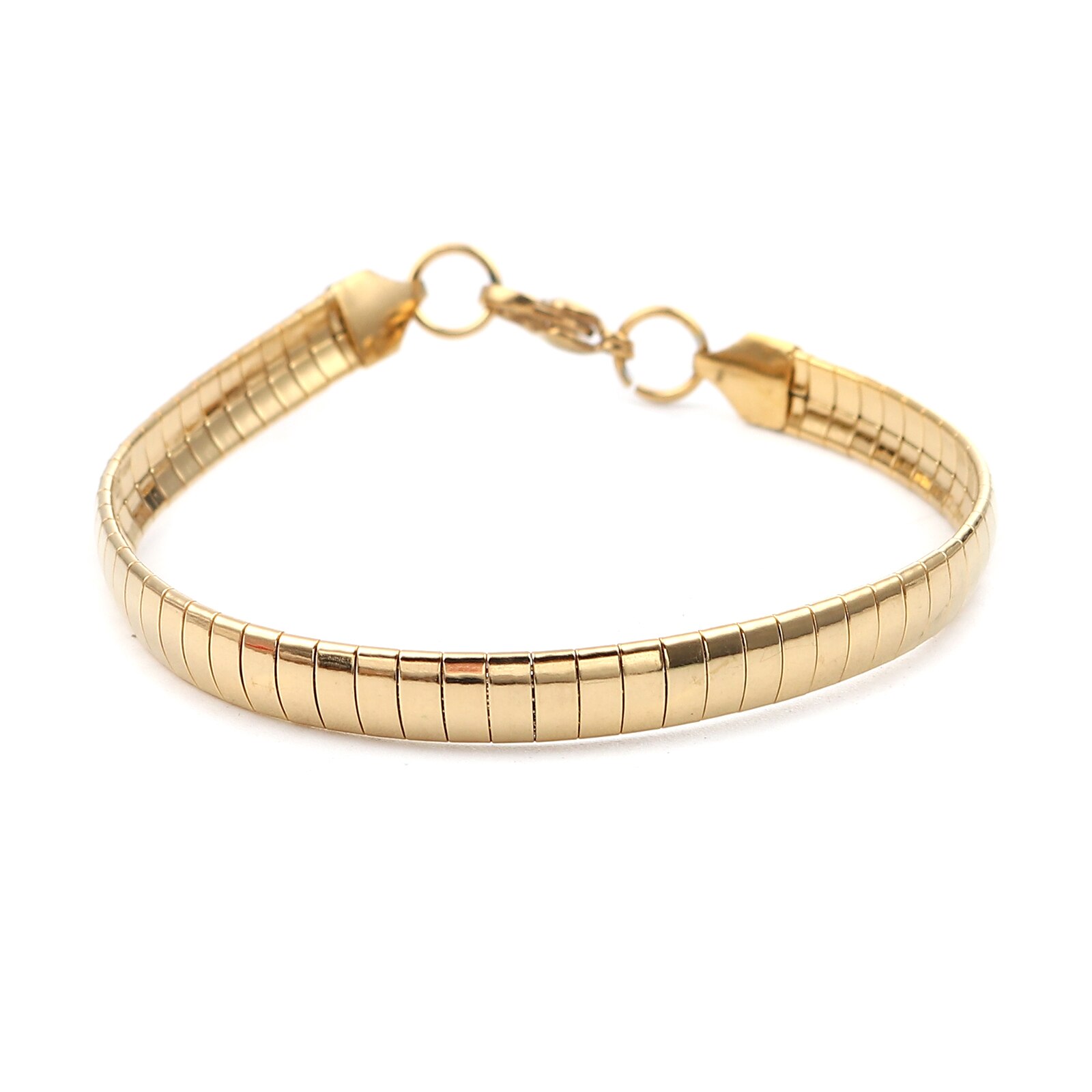 1 Piece Rectangular lLobster Clasp 304 Stainless Steel Bracelets: 2