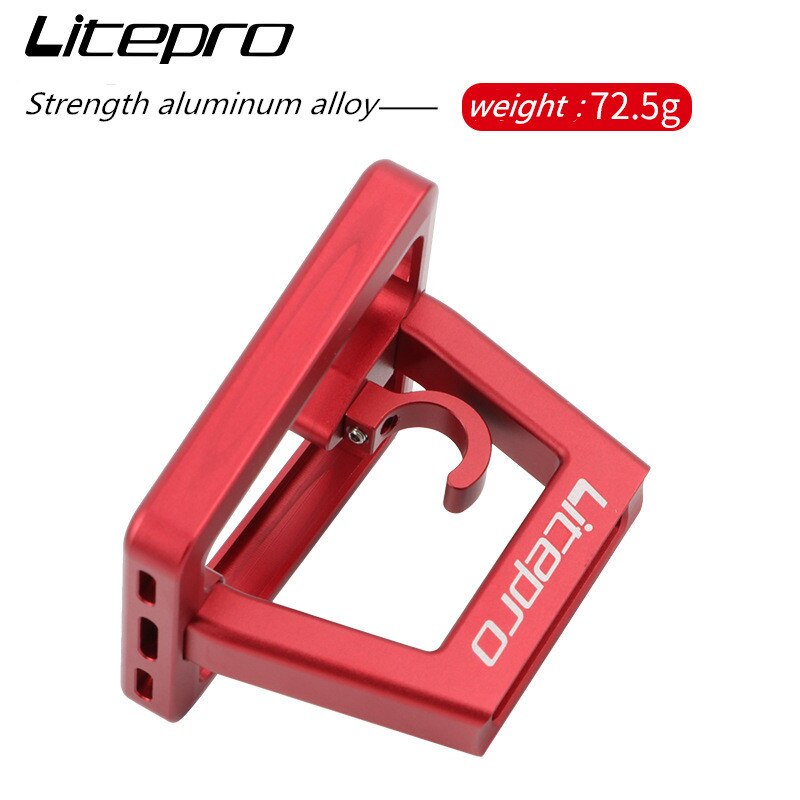 Aluminum alloy front carrier rack package mounting bracket for brompton bike lightweight carrier anodized
